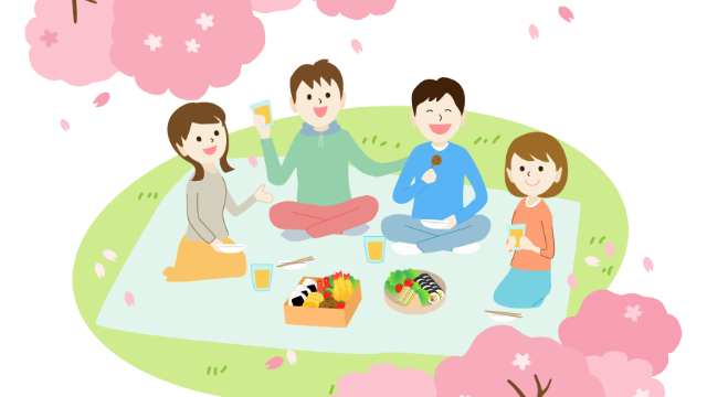 花見イラスト