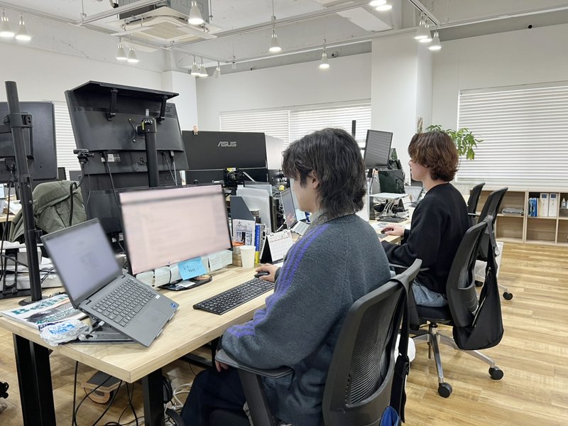 濱崎さんの作業風景