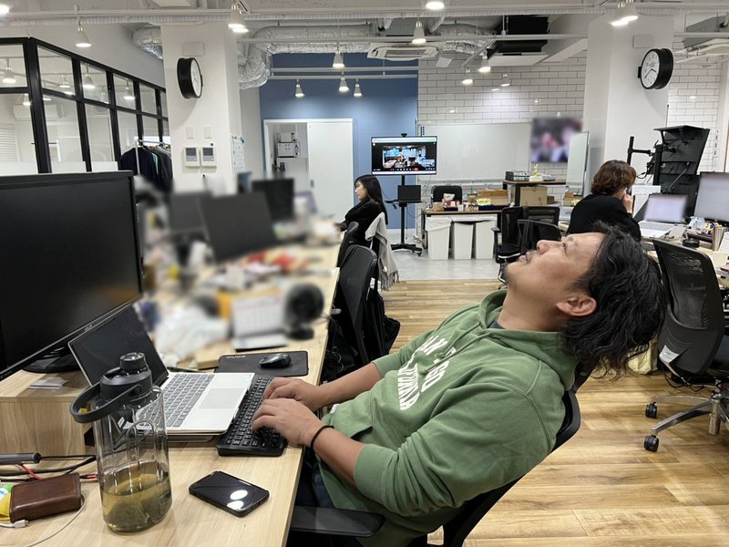 笠井さんの作業風景